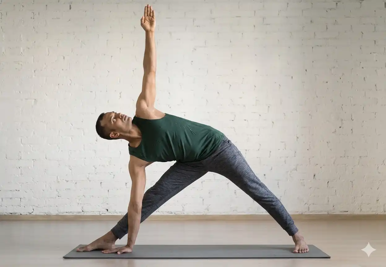 triangle pose