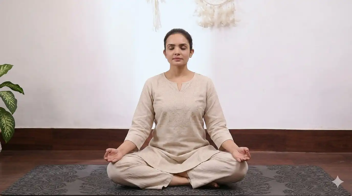 PCOS in Indian Women: Symptoms, Treatment and Management with Yoga yoga pose 1